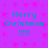 Pixelated cyan text 'Merry Christmas !!!!!' repeated four times on a purple background with pink star-like patterns.