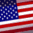 A contact sheet of 7 animated frames showing variations of the American Independent Party logo with an American flag background, displayed in a 3x3 grid layout.