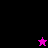 A four-quadrant with black, purple, and pink backgrounds displays pixelated text and star symbols in different states
