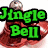 A static image of a red bell with a silver clapper, overlaid with the text "Jingle Bell" in green, red, and blue colors.