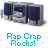 A static image of a blue and silver boombox with text variations below it, displayed in a