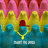 Pixelated icon shows a figure with red hair, blue top, and yellow necklace against pink and yellow background with blue lower section.