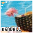 identical pixelated images showing a pink-haired figure in a black-and-white checkered outfit against a blue background with the text 'KENDALL' at the bottom