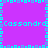 Pixelated cyan text 'Cassandra' repeated across a purple background with blue and light-blue border patterns.