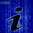 six pixelated icons featuring stylized lowercase 'i' letters and text phrases on blue and teal backgrounds