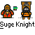 Animated contact sheet of pixel art character Suge Knight in multiple poses with varying expressions and props, displayed across 11 frames on a gray background.