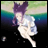 Pixelated anime-style character with purple hair and white outfit against gradient background, next to text "Anime IM" and "COM" on black background.