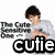 Pixelated image of a person with dark hair wearing a light gray shirt, positioned next to stylized text elements.