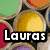 Four distinct buddy icon images arranged in a , each with overlaid text