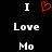 Black background with white text and red heart symbol arranged in three , showing identical static content across all observations