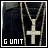 Animated contact sheet showing five frames of a person wearing multiple gold chains with cross pendants, each frame displaying different light reflections on the jewelry.