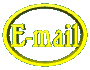 Yellow 3D-rendered 'E-mail' text inside a yellow oval ring, displayed in multiple rotational views against a gray background.