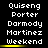 Pixelated text displays three of names with yellow underlines on a black background