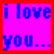 A four- of pixelated text on a bright pink background with red borders, each displaying different blue lettering