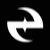 White stylized Z-shaped symbols on black background with one static portrait in bottom-left corner.