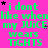 Bright pink background with repeated green text reading "i dont like when my JUICE wears TIGHTS" and scattered small black and purple stars.