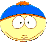 Yellow cartoon face with blue hat and orange pom-pom, showing multiple expressions including wide eyes, closed eyes, one eye open, smiling, and mouth open.