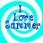 Four identical cyan and white spiral backgrounds with blue text reading 'I Love Sammer' in pixelated font.