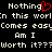Pixelated text on black background with red heart symbol replacing 'o' in 'Nothing', repeated twice side-by-side.