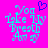 Pixelated cyan text on bright pink background reads "You Take My Breath Away" with a blue heart symbol above the text on the left side.