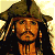 Animated contact sheet of a character from Pirates of the Caribbean with varying facial expressions across five frames, displayed in 3x2 grid layout on gray background.