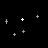Black background with scattered white plus signs of varying sizes and brightness levels.