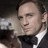 A split-screen image with a man in formal attire holding a gun on the left and text reading 'shaken..' and 'Not stirred' on black backgrounds.