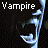 A 2x2 contact sheet of three animated frames showing a vampire face with changing color effects and repeated text, displayed on a gray background.