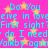 Pixelated cyan text repeats 'Do You live in love First sight? do I need Walkby again' over a bright pink background with yellow stars.