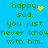 Pixelated green text on bright blue background with yellow pixel art symbols changing across frames.