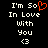 Pixelated text reads "I'm So In Love With You <3" with a red heart replacing the 'o' in 'So', displayed on black background.