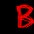 A static contact sheet of a 48x48 pixel animated icon showing red text on black background with partial gray area at bottom right.