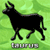 Pixelated black bull silhouette on green background with red text "FORCE" and gray text "TAURUS" below, displayed as a contact sheet of two identical frames.