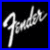 Pixelated grayscale logo with blue border on black background, adjacent to white pixelated text reading "Rock On!" in blocky font.