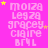 A static image with a bright pink background displays repeated text in light pink and yellow stars