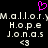 A static digital image with a black background displays repeated text elements and symbols in white and pink pixelated fonts.