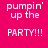 A static image with four identical text on a pink background, one showing green glow effect