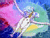 Animated sequence of Sailor Moon characters in circular frames with pink, blue, and purple backgrounds, transitioning through poses and text elements.