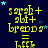 Yellow text on dark blue background with scattered light blue stars, displaying 's arab + alit+ brend a = 1.000' in pixelated font across multiple