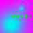 Green pixelated text 'CoLIEeN' on a pink-to-cyan gradient background with faint circular light effects.