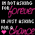 Animated text repeats 'IM NOT ASKING FOR forever' and 'IM JUST ASKING FOR A chance' with pink hearts on black background.