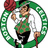 Green circular Celtic logo with a basketball player holding a rose, three basketball players in green jerseys below, and 'CELTICS 2008 NBA Champions' text on a bright green background.