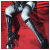 Animated sequence of a character in black thigh-high boots and light shorts against a red background, with the word 'seduce' appearing below.