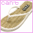 Four pixelated display a single flip-flop with changing text: 'can't', 'wait', 'until', and 'summer' in pink/purple lettering