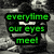 Pixelated grayscale background with three text blocks in green, red, and blue displaying song lyrics.