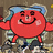 Pixelated red character with blue hat and green shorts stands on rocky terrain, smiling; adjacent display "Oh Yeah! Oh Yeah!" and "OH NO!" text