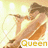 Animated icon shows a golden-hued figure playing guitar with light effects, transitioning to black-and-white band portraits and stylized text.