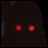 A split-frame contact sheet showing a dark silhouette with red eyes on the left and pixelated text reading "Anime IM" above "COM" on the right, both frames displayed side-by-side in a single image.