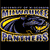 Pixelated graphic with blue and gold text reading 'MILWAUKEE PANTHERS' above a black silhouette of a panther in motion against a dark background.