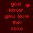 Red pixelated text on dark red background with animated heart and starburst symbols replacing static text elements across frames.